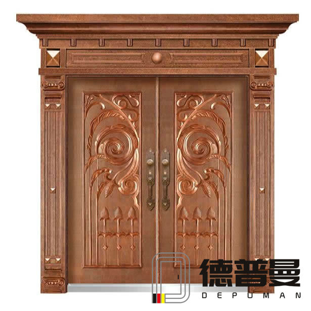 帶門(mén)頭鑄鋁大門(mén)