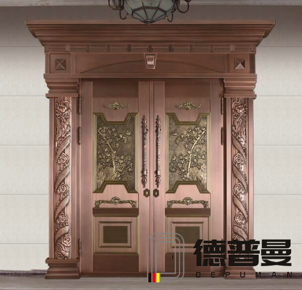 龍紋柱別墅門